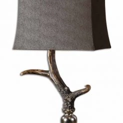 Accessories Uttermost Stag Horn Dark Shade Table Lamp