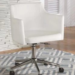 Ashley Furniture Chairs Baraga - White - Home Office Swivel Desk Chair 15 Ashley Furniture Chairs Baraga - White - Home Office Swivel Desk Chair