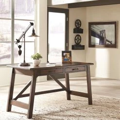 Ashley Furniture Baldridge - Rustic Brown - Home Office Large Leg Desk Desks 23 Ashley Furniture Baldridge - Rustic Brown - Home Office Large Leg Desk Desks