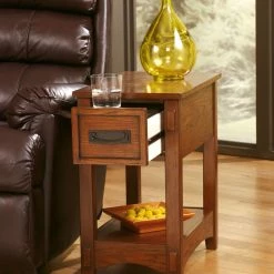 Ashley Furniture Breegin - Brown - Chair Side End Table - Medium Tables