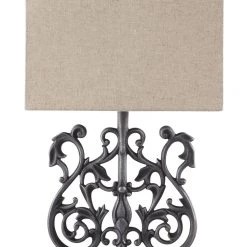 Ashley Furniture Capper - Antique Silver Finish - Metal Table Lamp (1/cn)