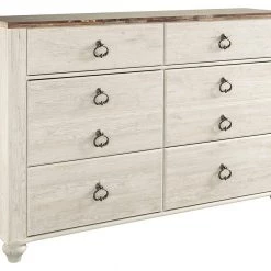 Ashley Furniture Willowton - Attractive - Dresser, Mirror Dressers