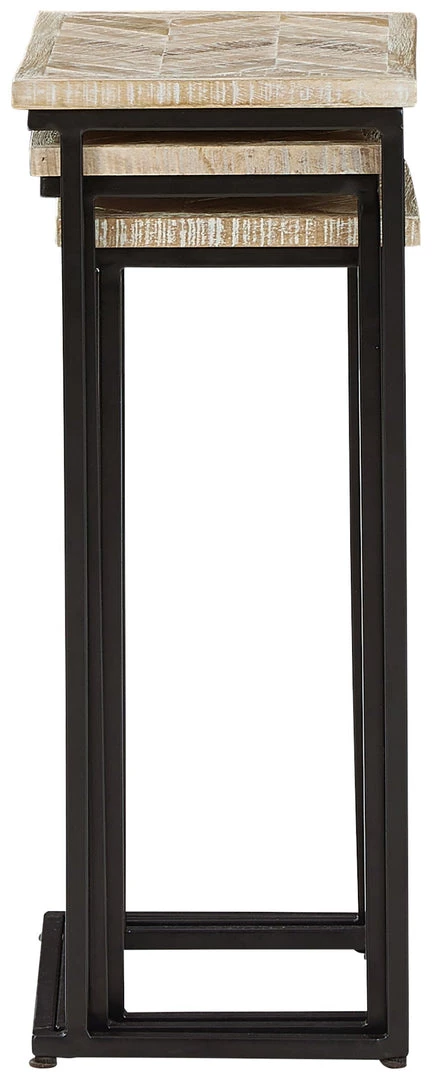 Ashley Furniture Tables Cainthorne - Distressed White/black - Accent Table (3/cn) 11 Ashley Furniture Tables Cainthorne - Distressed White/black - Accent Table (3/cn)