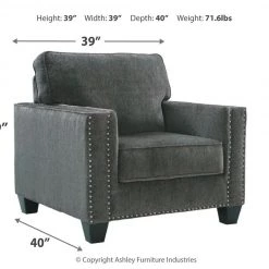 Ashley Furniture Chairs Gavril - Smoke - Chair 13 Ashley Furniture Chairs Gavril - Smoke - Chair