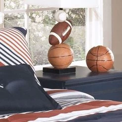 Ashley Furniture Nyx - Orange - Poly Table Lamp (1/cn)