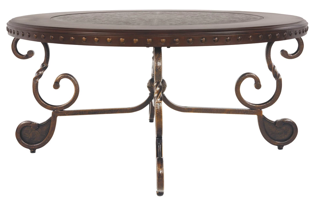 Ashley Furniture Tables Rafferty - Dark Brown - Round Cocktail Table 11 Ashley Furniture Tables Rafferty - Dark Brown - Round Cocktail Table