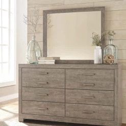Signature Design By Ashley® Culverbach - Gray - Dresser, Mirror, Panel Headboard 8 Signature Design By Ashley® Culverbach - Gray - Dresser, Mirror, Panel Headboard