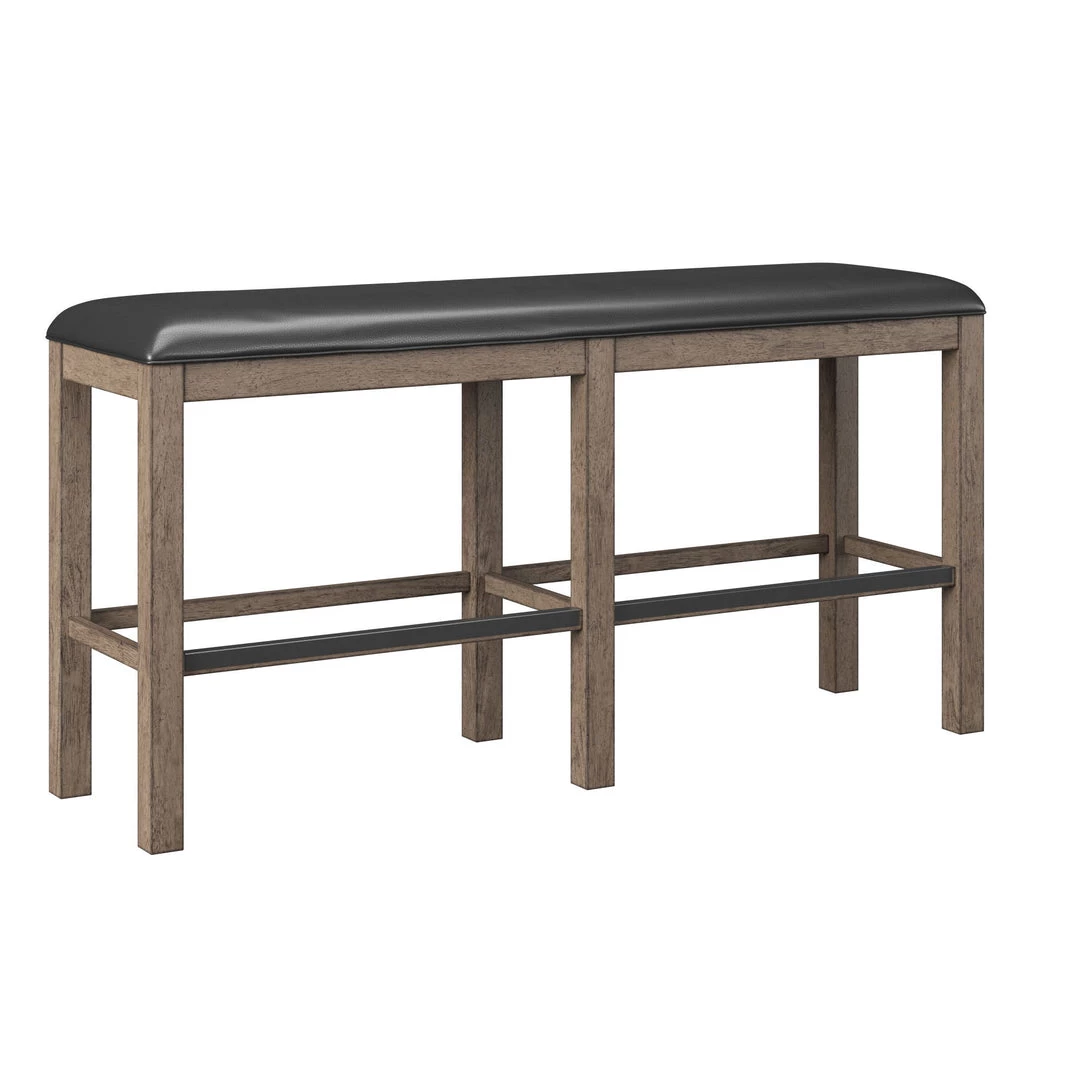 Emerald Home Benton 60" Bar Height Bench Brown / Dark Benches 4 Emerald Home Benton 60" Bar Height Bench Brown / Dark Benches