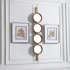 Uttermost Button Gold Mirror 15 Uttermost Button Gold Mirror