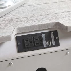 Ashley Furniture Nightstands Brashland - White - Three Drawer Night Stand