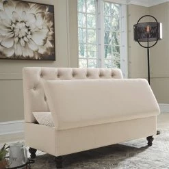 Ashley Furniture Gwendale - Light Beige - Storage Bench 15 Ashley Furniture Gwendale - Light Beige - Storage Bench