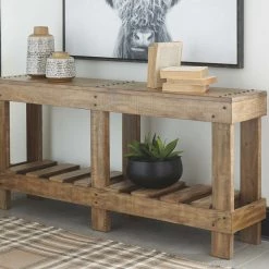 Ashley Furniture Susandeer - Brown - Console Sofa Table