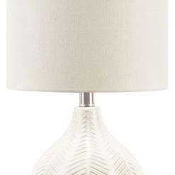 Ashley Furniture Rainermen - Off White - Ceramic Table Lamp (1/cn)