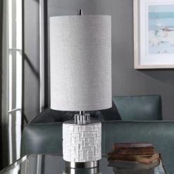 Uttermost Elyn Glossy White Accent Lamp