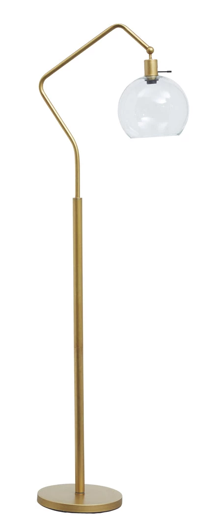 Ashley Furniture Marilee - Antique Brass Finish - Metal Floor Lamp (1/cn) 3 Ashley Furniture Marilee - Antique Brass Finish - Metal Floor Lamp (1/cn)