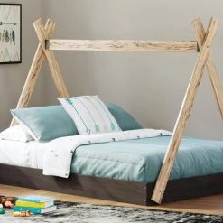 Ashley Furniture Piperton - Brown / Black - Full Tent Complete Bed In Box