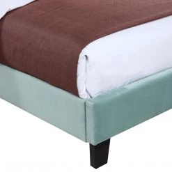 Emerald Home Upholstered King Bed Blue