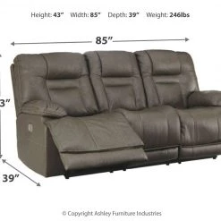 Signature Design By Ashley® Wurstrow - Power Reclining Sofa With Adjustable Headrest, Power Reclining Loveseat With CON/Adjustable HDRST Reclining Furniture 21 Signature Design By Ashley® Wurstrow - Power Reclining Sofa With Adjustable Headrest, Power Reclining Loveseat With CON/Adjustable HDRST Reclining Furniture
