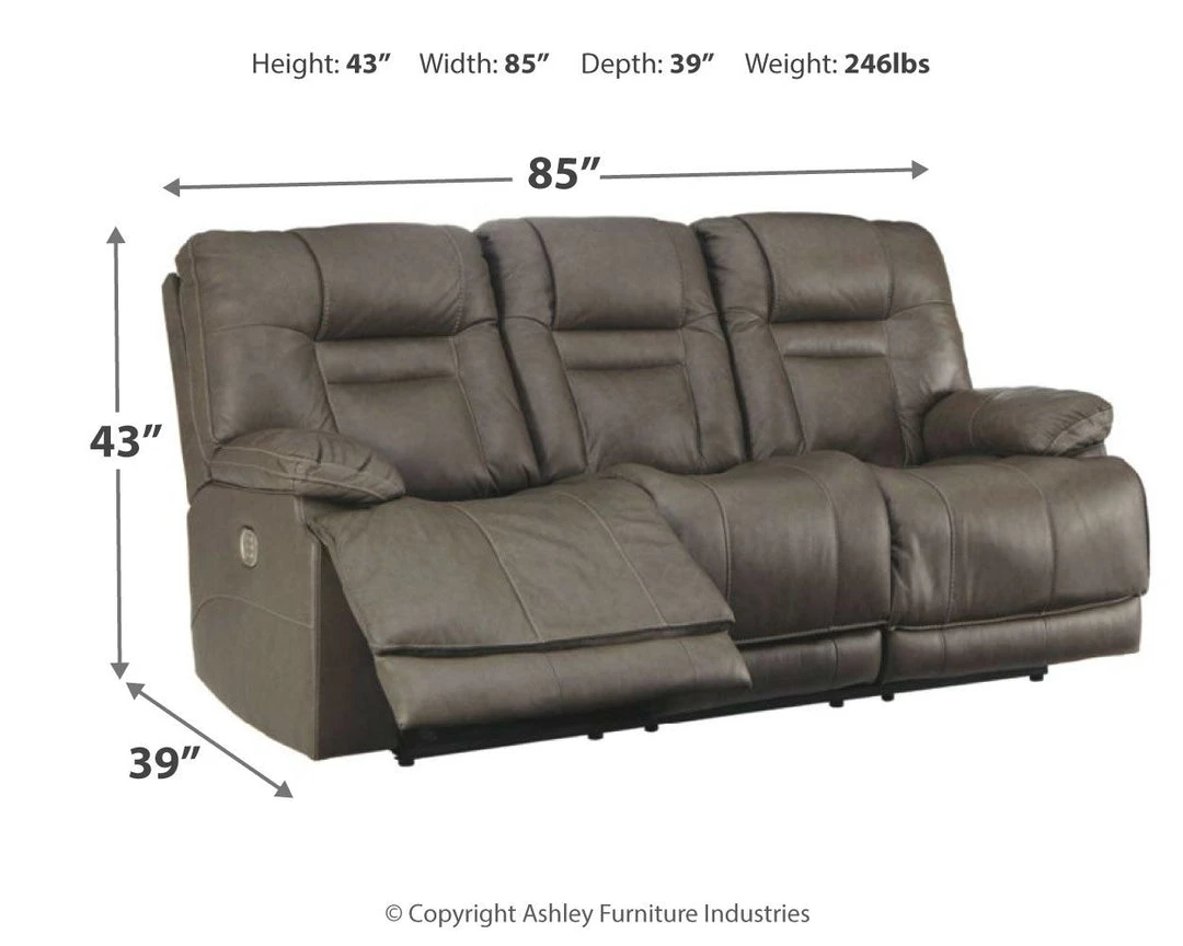 Signature Design By Ashley® Wurstrow - Power Reclining Sofa With Adjustable Headrest, Power Reclining Loveseat With CON/Adjustable HDRST Reclining Furniture 10 Signature Design By Ashley® Wurstrow - Power Reclining Sofa With Adjustable Headrest, Power Reclining Loveseat With CON/Adjustable HDRST Reclining Furniture