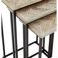 Ashley Furniture Tables Cainthorne - Distressed White/black - Accent Table (3/cn) 18 Ashley Furniture Tables Cainthorne - Distressed White/black - Accent Table (3/cn)