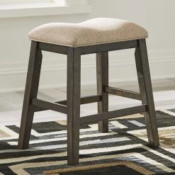 Ashley Furniture Rokane - Light Brown - Upholstered Stool (2/cn) Stools