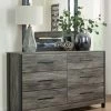 Ashley Furniture Cazenfeld - Black/Gray - Dresser, Mirror Dressers