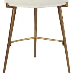 Ashley Furniture Tables Chadton - White/gold Finish - Accent Table