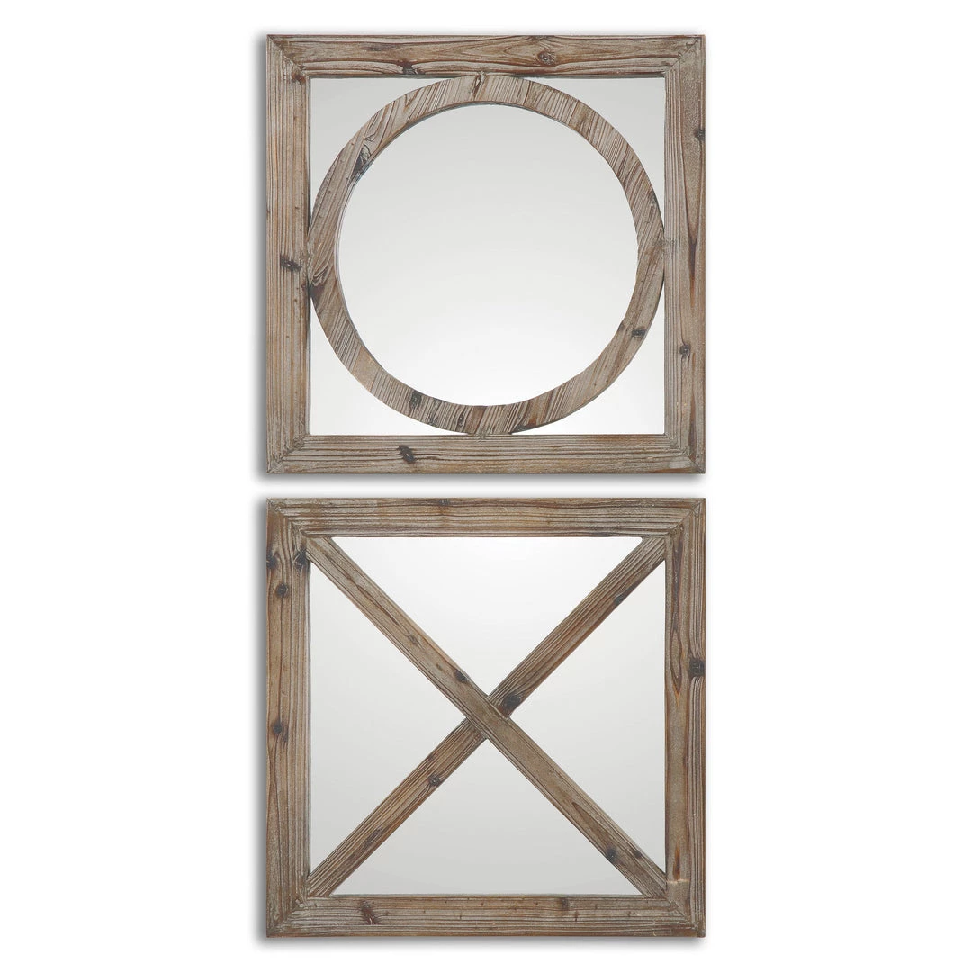 Accessories Uttermost Baci E Abbracci, Wooden Mirrors S/2 3 Accessories Uttermost Baci E Abbracci, Wooden Mirrors S/2