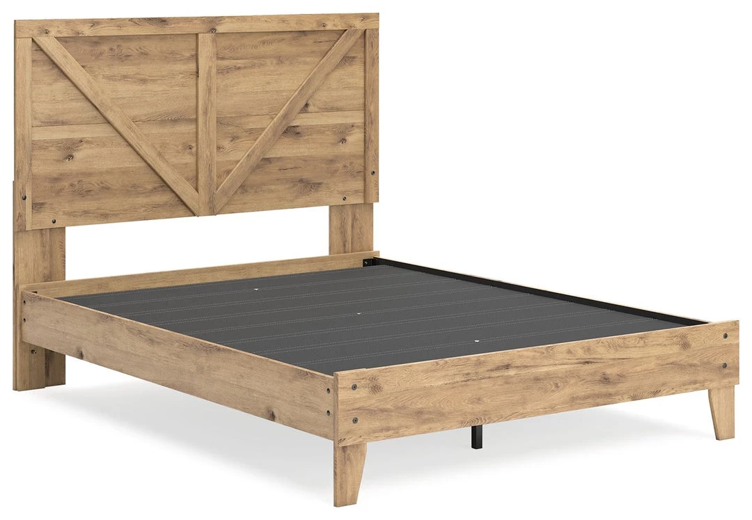 Signature Design By Ashley® Beds Larstin - Brown - Queen Crossbuck Panel Platform Bed 6 Signature Design By Ashley® Beds Larstin - Brown - Queen Crossbuck Panel Platform Bed
