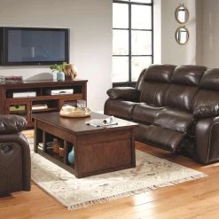 Ashley Furniture Harpan - Reddish - Best In Class TV Stand