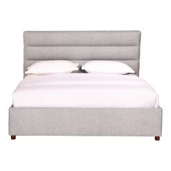 Moe's Home Collection Beds Takio Queen Bed Light Grey