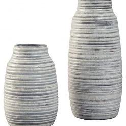 Ashley Furniture Donaver - Gray/white - Vase Set (2/cn)