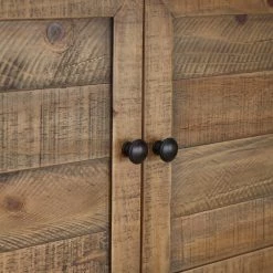 Ashley Furniture Lennick - Antique Brown - Accent Cabinet