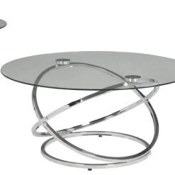 Ashley Furniture Tables Hollynyx - Chrome Finish - Occasional Table Set (3/cn)