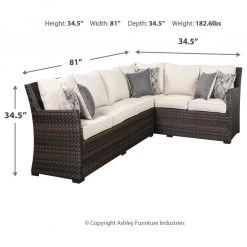 Signature Design By Ashley® Easy Isle - Dark Brown/beige - 3 Pc. - Lounge Set 12 Signature Design By Ashley® Easy Isle - Dark Brown/beige - 3 Pc. - Lounge Set