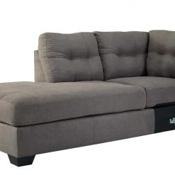 Benchcraft® Maier - Gray Dark - 3 Pc. - Lafr Chaise & Raf Sofa Sectional & Accent Ottoman Living Room Sets