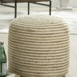 Ashley Furniture Aildon - Natural/white - Pouf 7 Ashley Furniture Aildon - Natural/white - Pouf