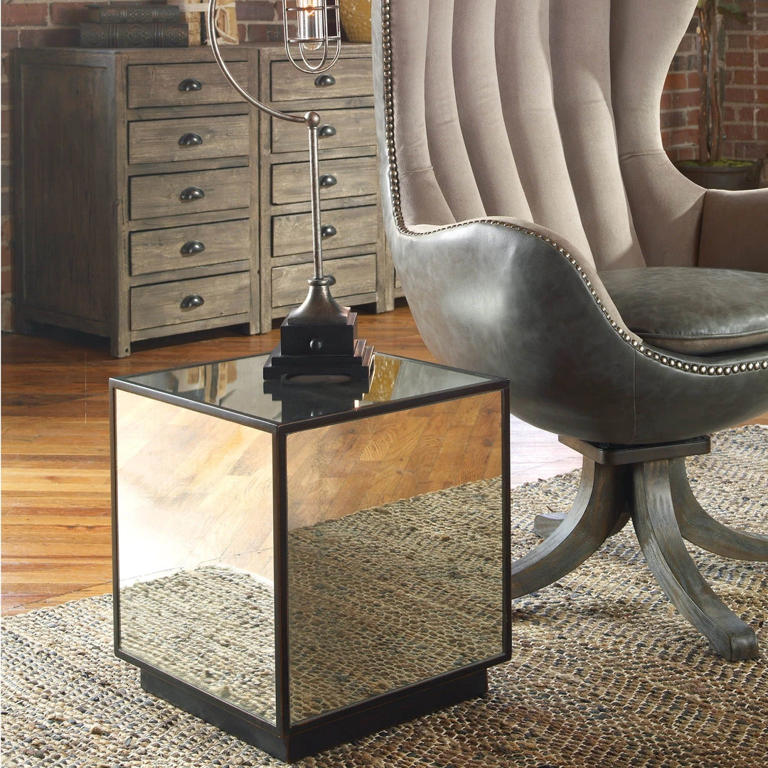 Tables Uttermost Matty Mirrored Cube Table 4 Tables Uttermost Matty Mirrored Cube Table