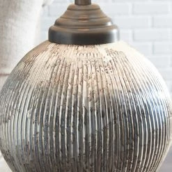 Ashley Furniture Cailan - Silver/bronze Finish - Glass Table Lamp (1/cn) Accessories