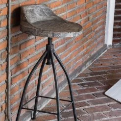 Stools Uttermost Kairu Wooden Bar Stool