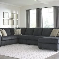 Signature Design By Ashley® Eltmann - Left Arm Facing Corner Chaise, Armless Loveseat, Right Arm Facing Sofa With Corner Wedge Sectional Sectionals