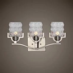 Uttermost Copeman Brushed Nickel 3 Light Vanity Strip
