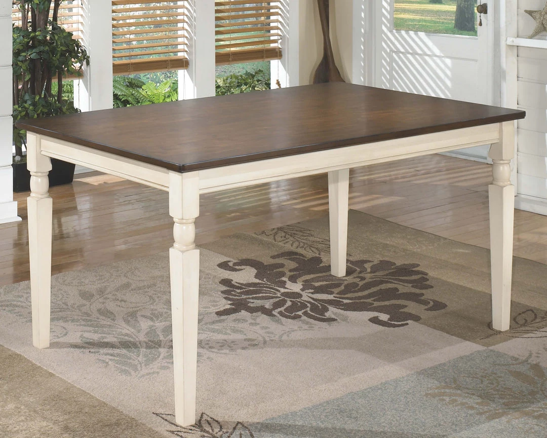Ashley Furniture Whitesburg - Brown/cottage White - Rectangular Dining Room Table 12 Ashley Furniture Whitesburg - Brown/cottage White - Rectangular Dining Room Table