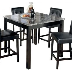 Ashley Furniture Dining Room Sets Maysville - Black - Square Counter Tbl Set (5/cn)