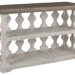 Ashley Furniture Havalance - Gray/white - Console Sofa Table