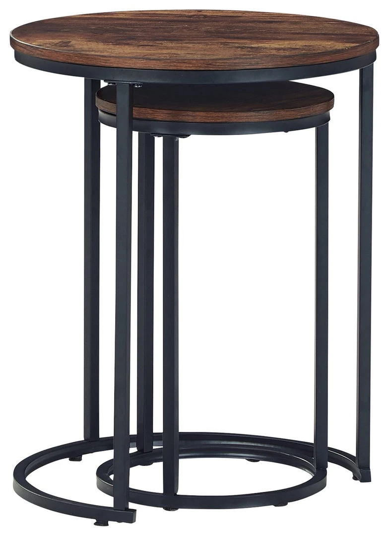Ashley Furniture Briarsboro - Brown/black - Accent Table (2/cn) 5 Ashley Furniture Briarsboro - Brown/black - Accent Table (2/cn)