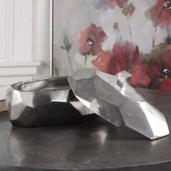 Table Decor Uttermost Minta Silver Box