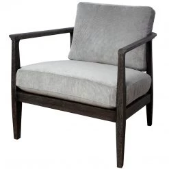 Chairs Uttermost Brunei Modern Gray Accent Chair