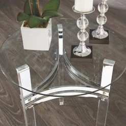 Ashley Furniture Braddoni - Chrome Finish - Rectangular Cocktail Table Tables 15 Ashley Furniture Braddoni - Chrome Finish - Rectangular Cocktail Table Tables