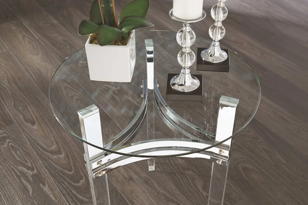 Ashley Furniture Braddoni - Chrome Finish - Rectangular Cocktail Table Tables 8 Ashley Furniture Braddoni - Chrome Finish - Rectangular Cocktail Table Tables